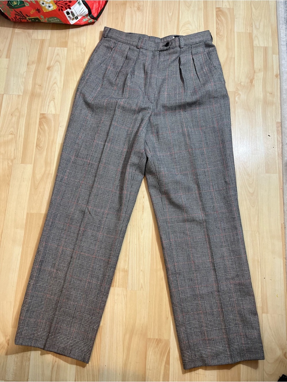 Giorgio Sant Angelo Pants Womens 12 100% Merino Wool Pleated Front